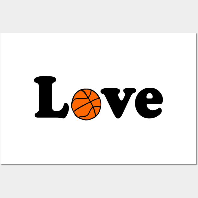 I love Baskettball Wall Art by Simple D.